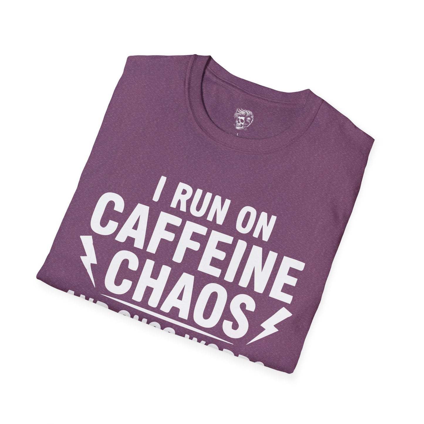 I Run on Caffeine, Chaos & Cuss Words – Mechanic Fuel Tee