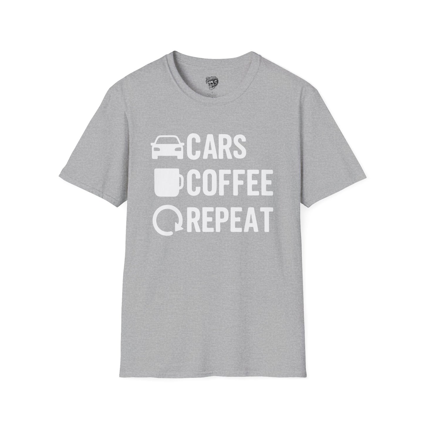 Cars. Coffee. Repeat. – Gearhead Morning Ritual Tee