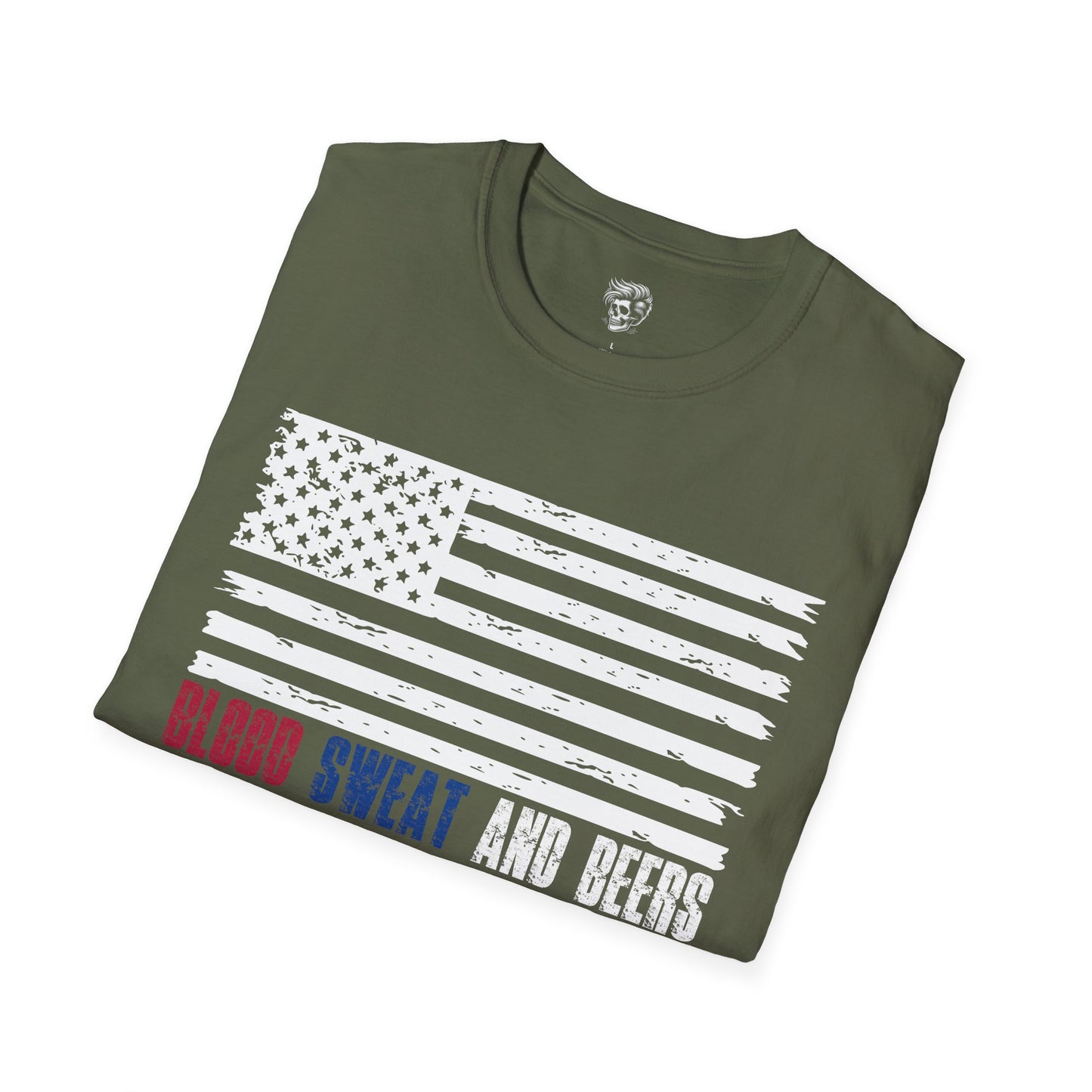Blood, Sweat & Beers – American Worker Pride Tee