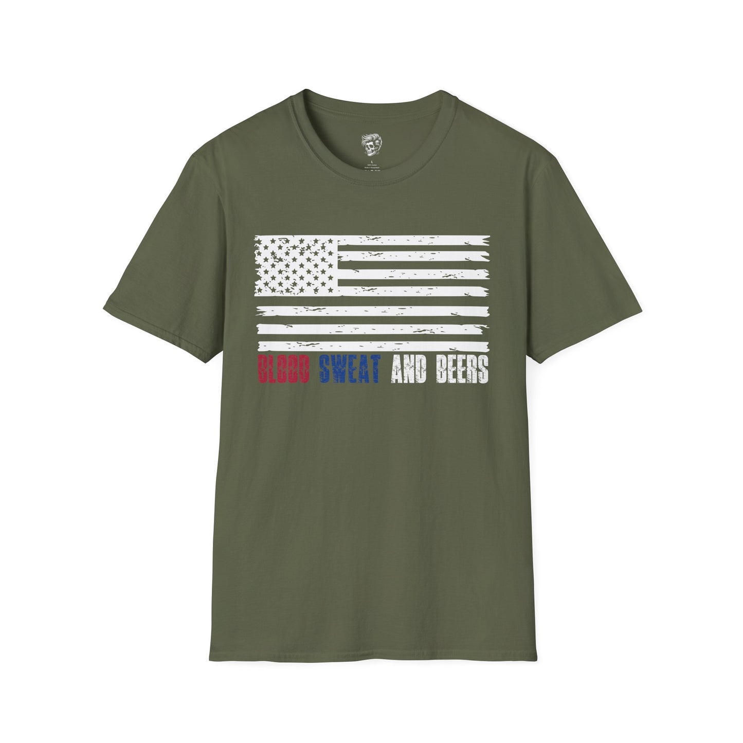 Blood, Sweat & Beers – American Worker Pride Tee