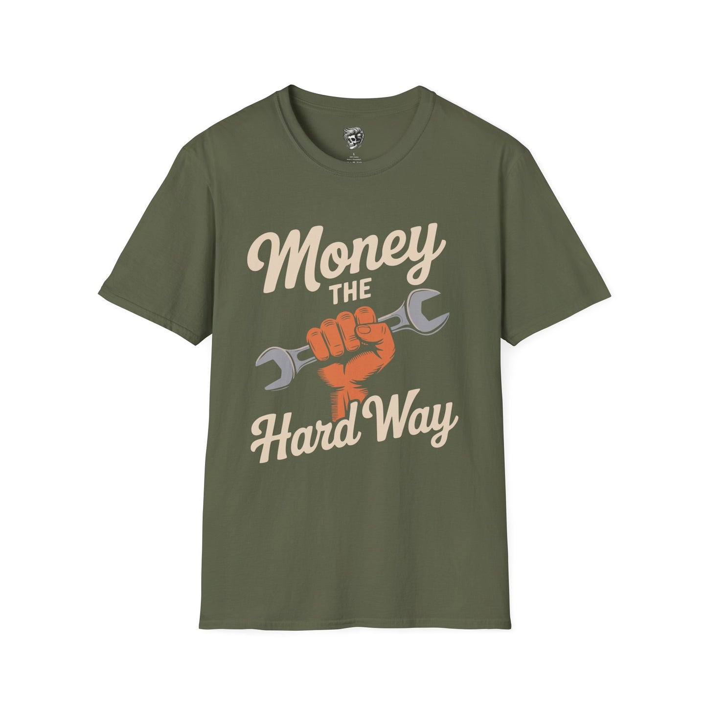 Money the Hard Way – Blue Collar Grit Tee