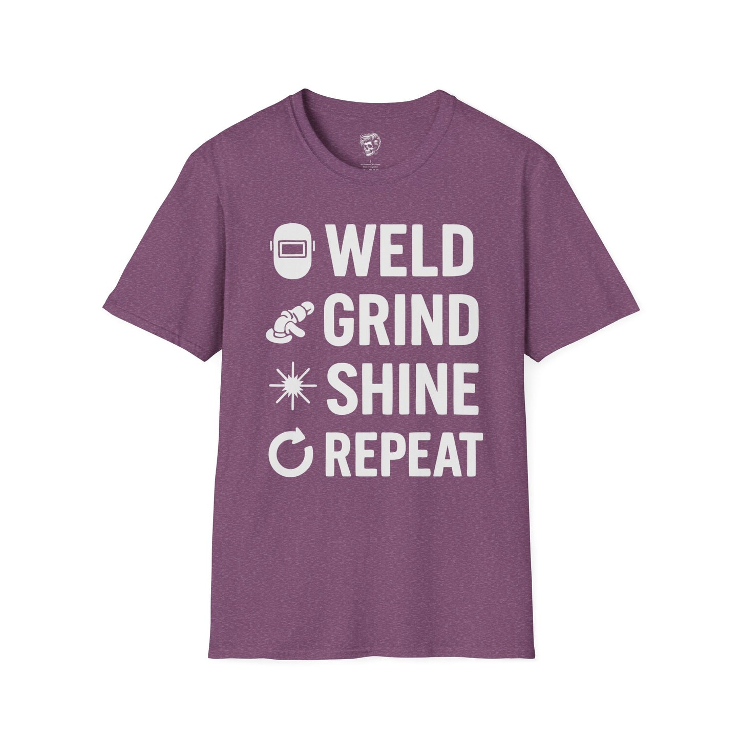 Weld. Grind. Shine. Repeat. – Fabricator’s Rhythm Tee