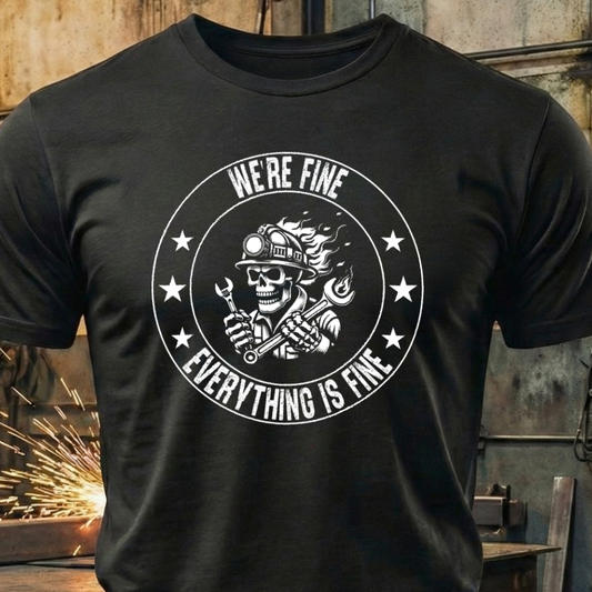We’re Fine. Everything Is Fine. – Mechanic Chaos Tee
