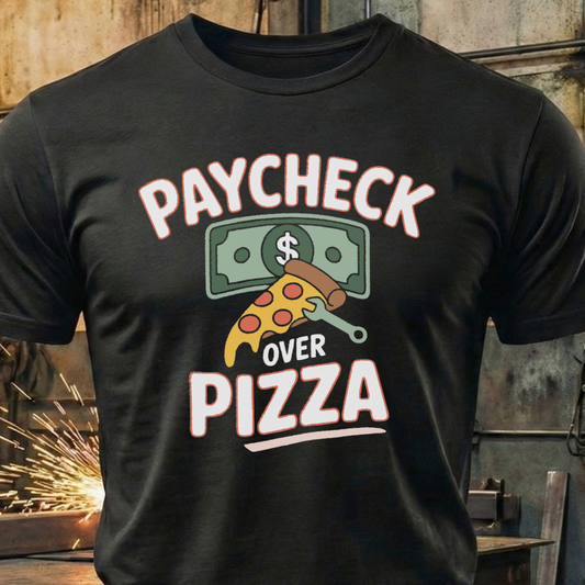 Paycheck Over Pizza – The Real Priority Tee