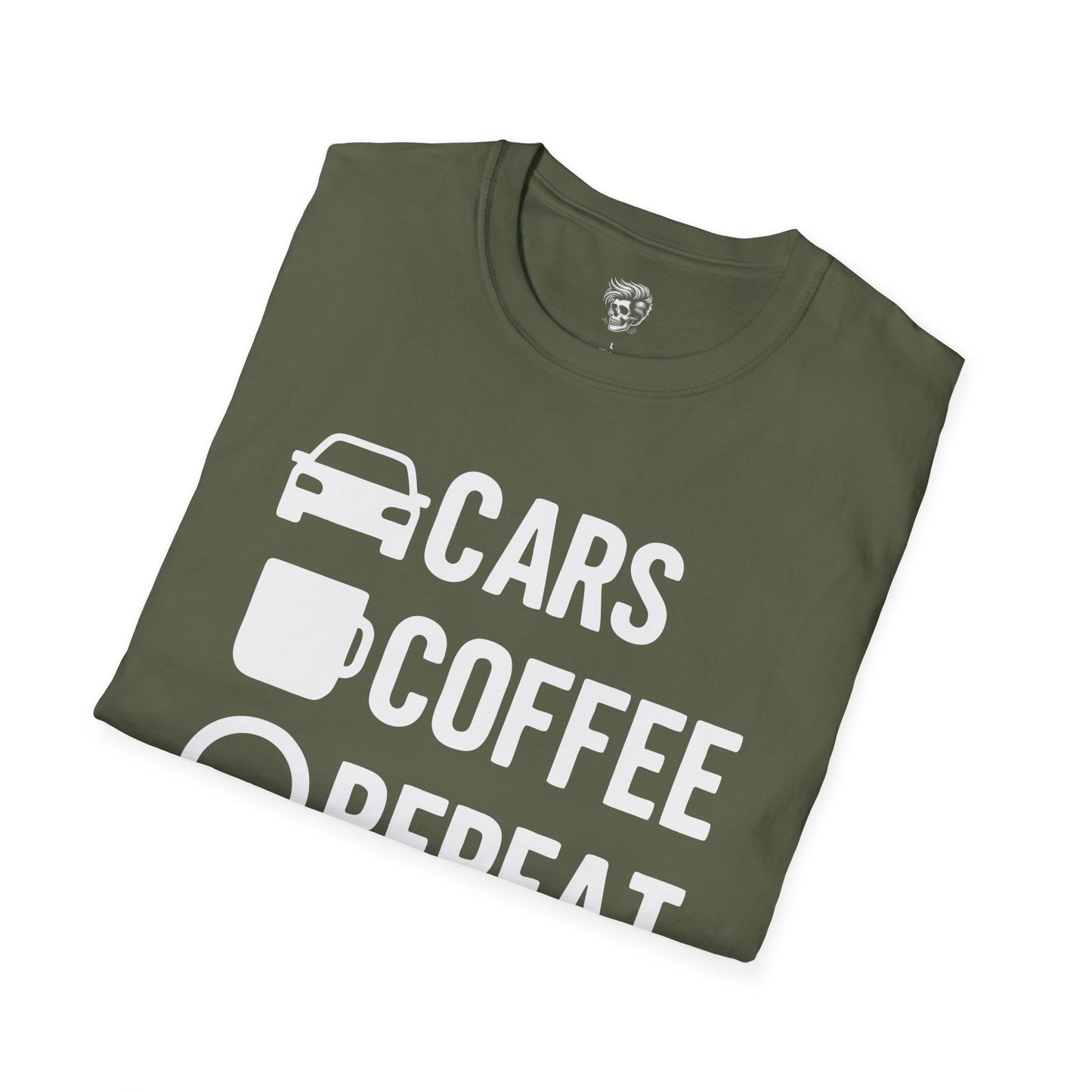Cars. Coffee. Repeat. – Gearhead Morning Ritual Tee