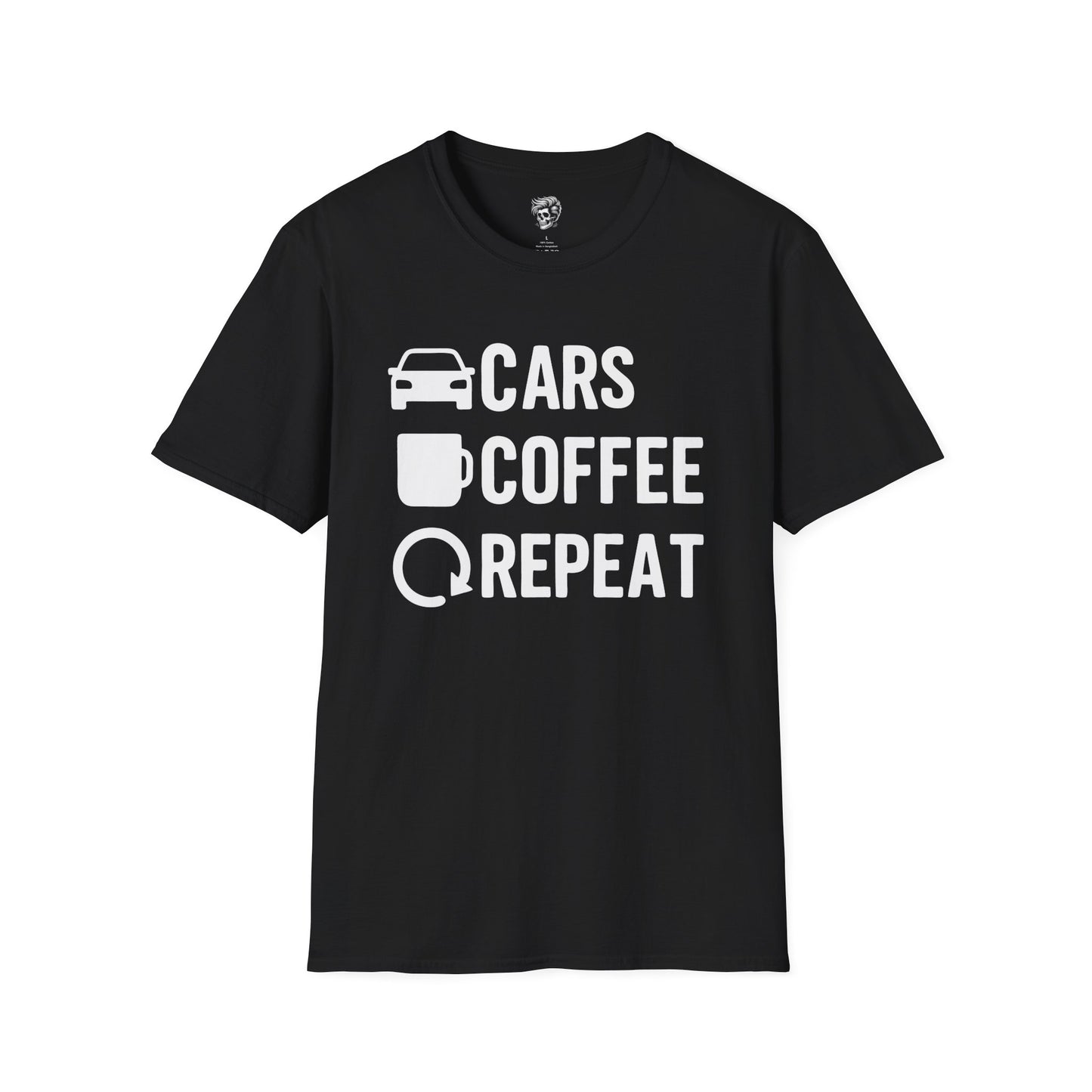 Cars. Coffee. Repeat. – Gearhead Morning Ritual Tee