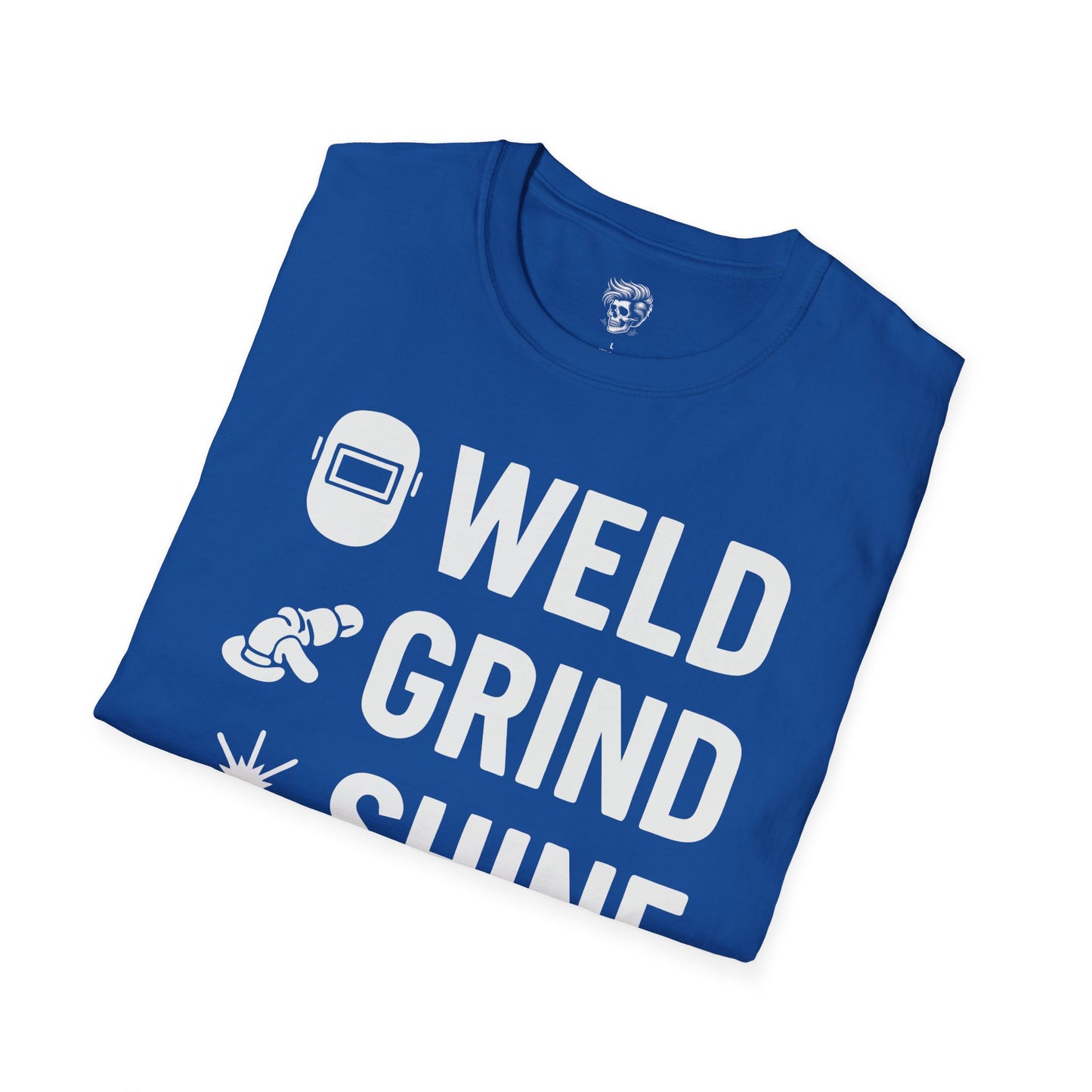 Weld. Grind. Shine. Repeat. – Fabricator’s Rhythm Tee