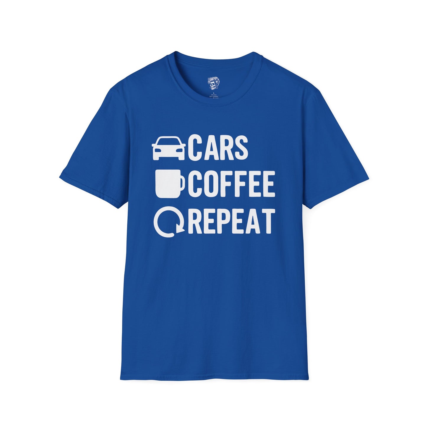 Cars. Coffee. Repeat. – Gearhead Morning Ritual Tee