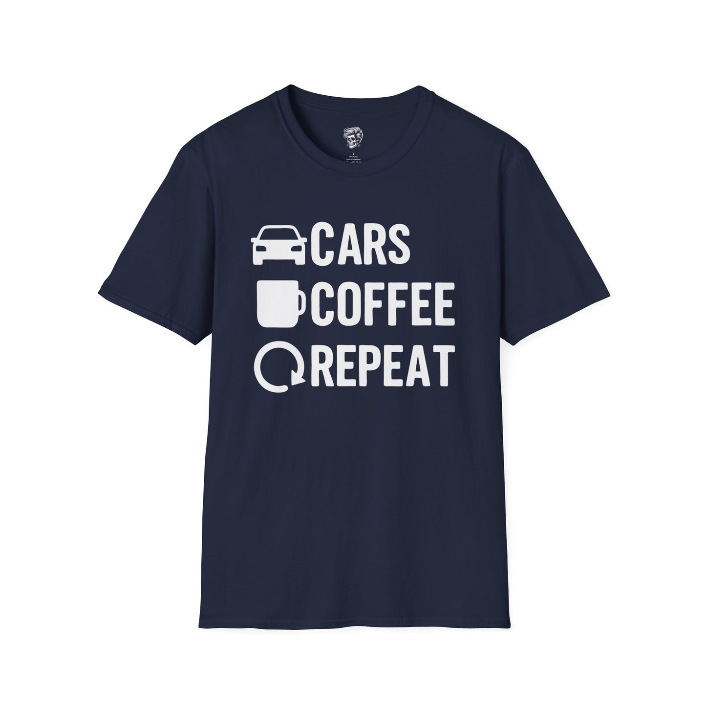 Cars. Coffee. Repeat. – Gearhead Morning Ritual Tee