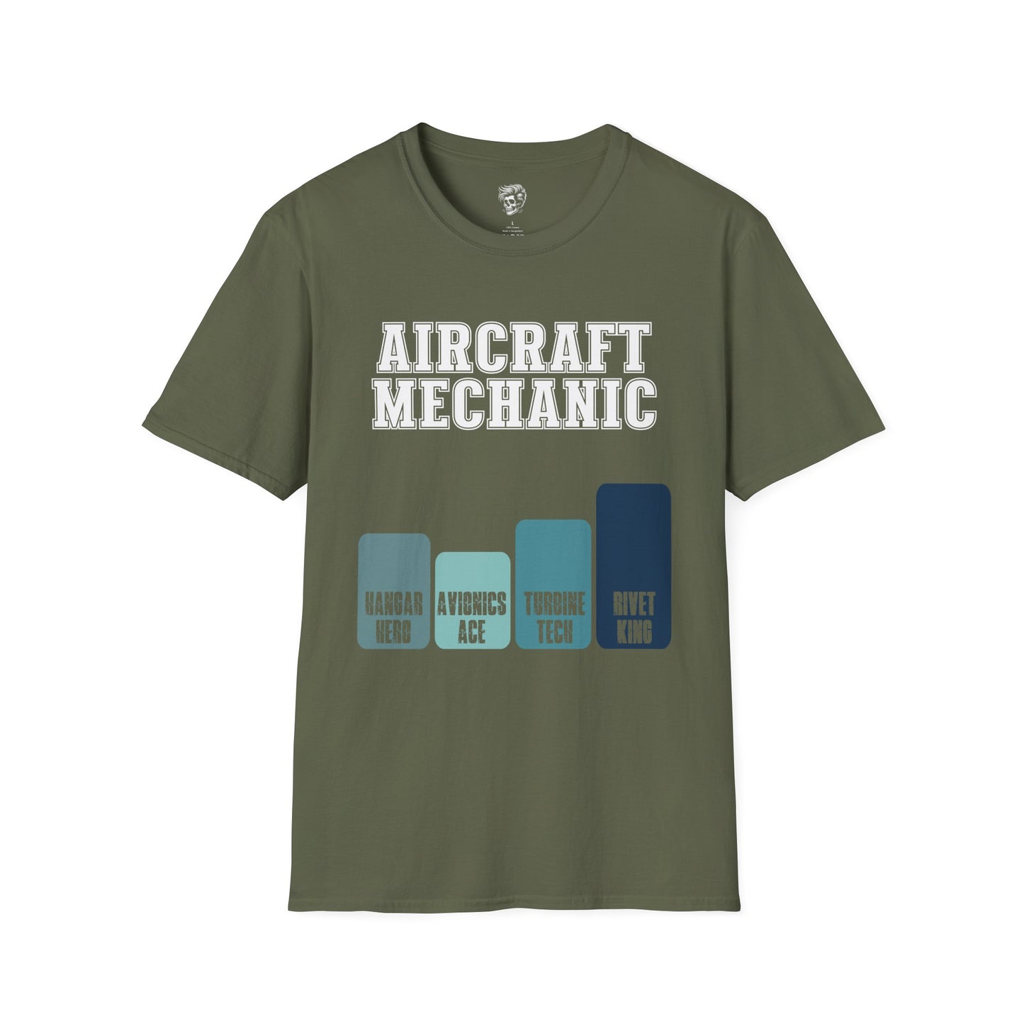 Aircraft Mechanic Levels Tee – From Hangar Hero to Rivet King