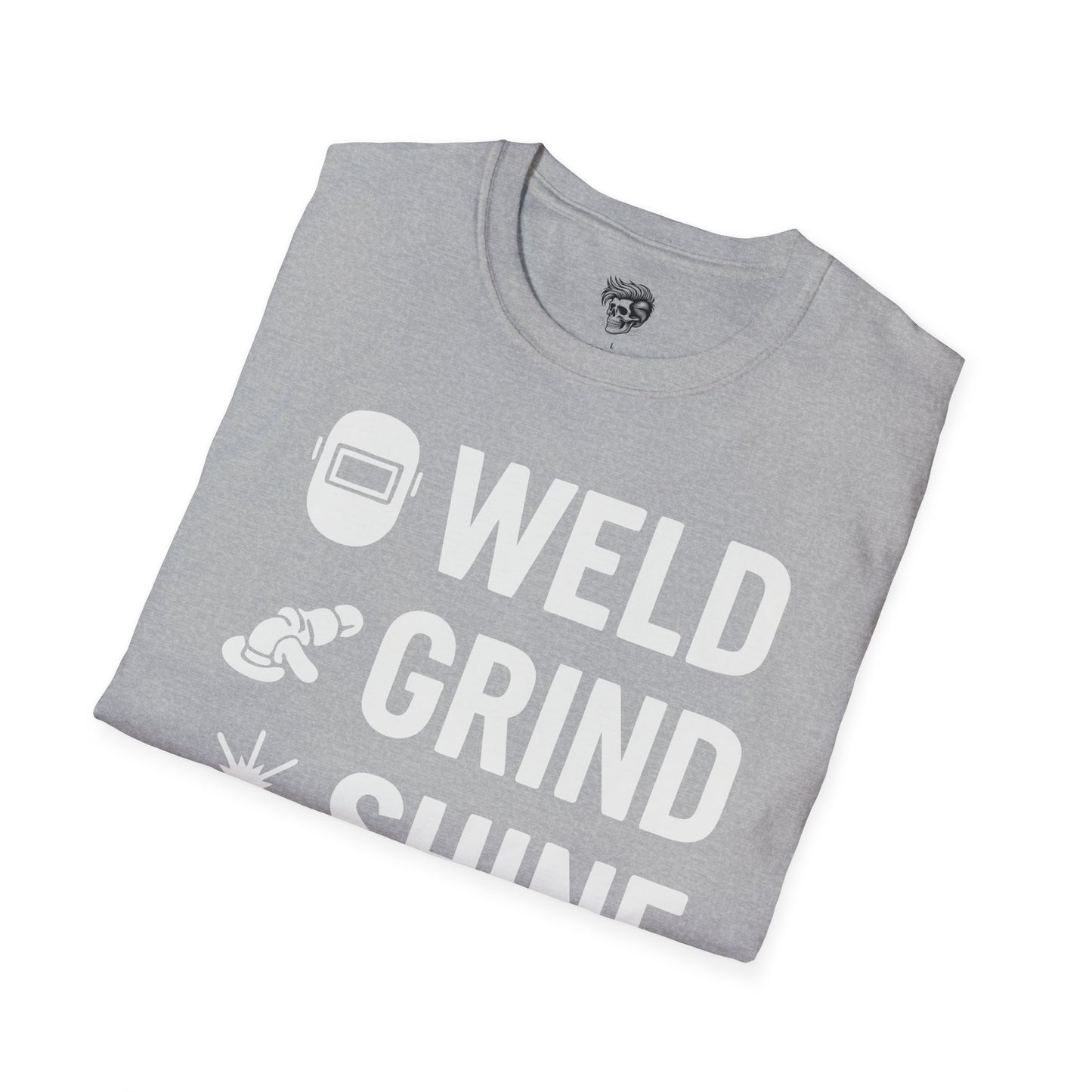 Weld. Grind. Shine. Repeat. – Fabricator’s Rhythm Tee