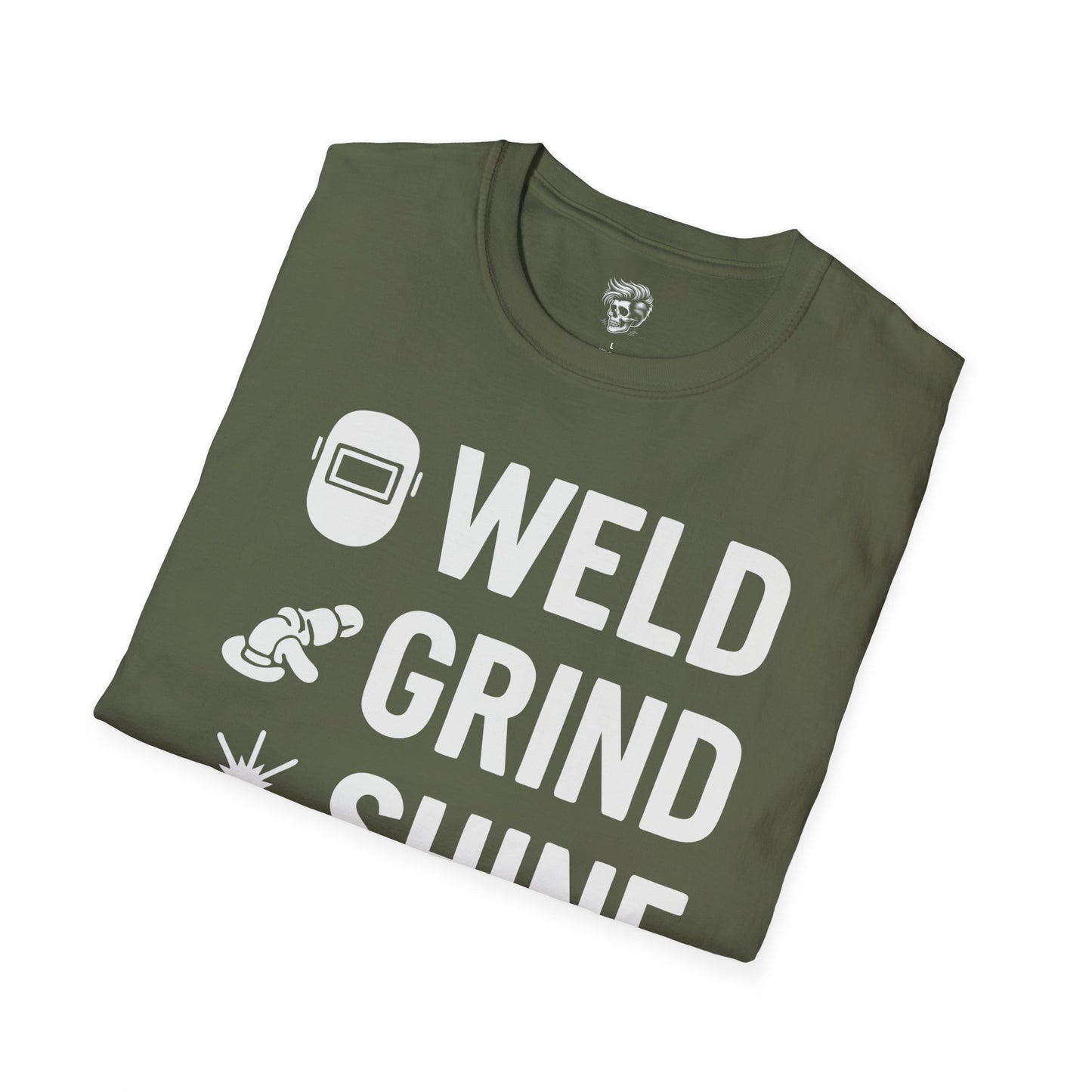 Weld. Grind. Shine. Repeat. – Fabricator’s Rhythm Tee