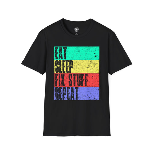 Eat. Sleep. Fix Stuff. Repeat. – The Everyday Mechanic Tee