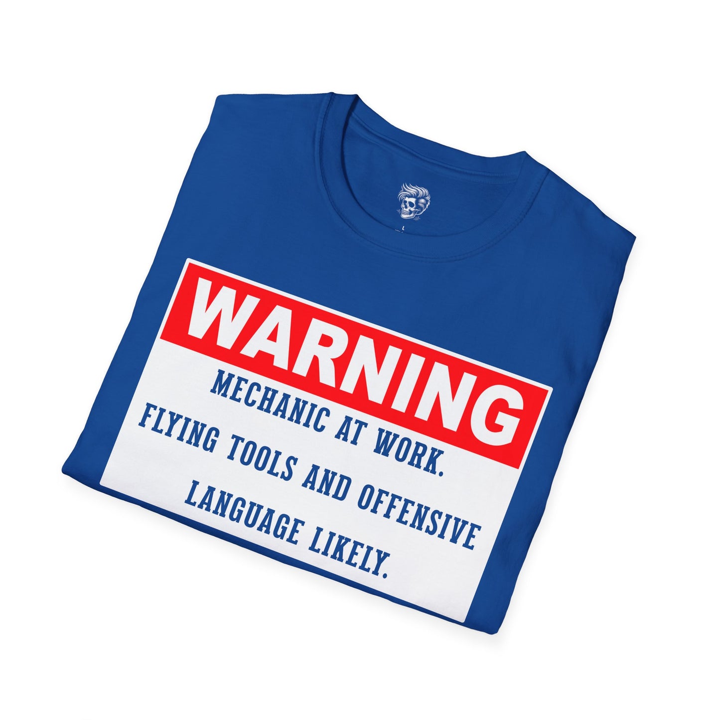 Warning: Mechanic at Work – Flying Tools & Colorful Language Tee